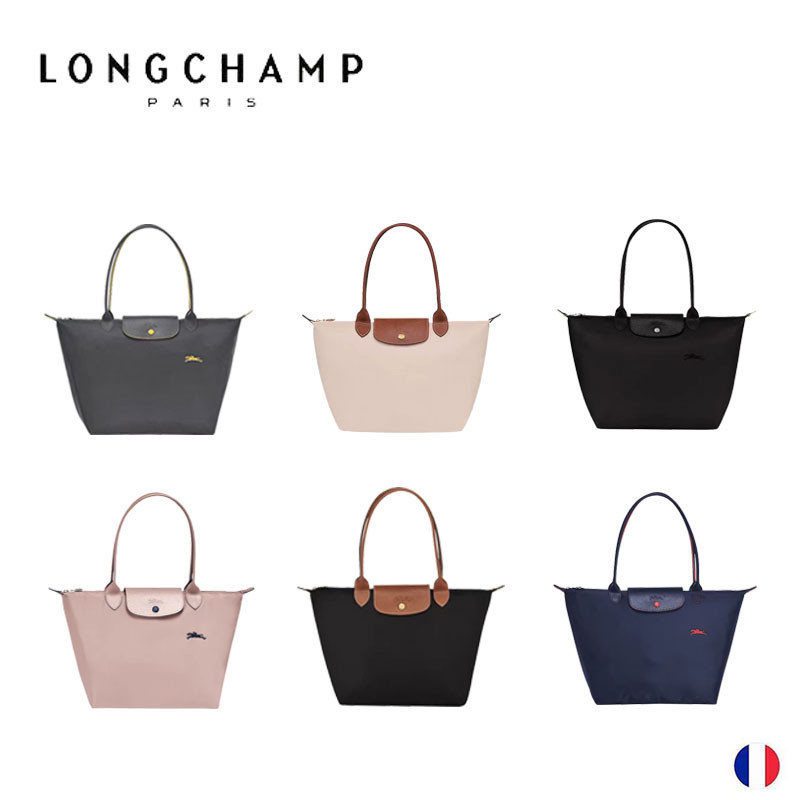 Longchamp ฉบับครบรอบ 70 ปี กระเป๋า แท้ neo Le Pliage tote bag ขนาด L*M หูยาว กระเป๋าช้อปปิ้ง พับเก็บ