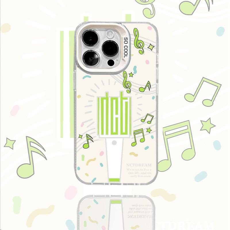 Nctdream สนับสนุนติดสำหรับ iPhone 15 13 11 14 12 PRO MAX 7 8 PLUS se2020 x XS MAX XR เคสโทรศัพท์สีเงิน