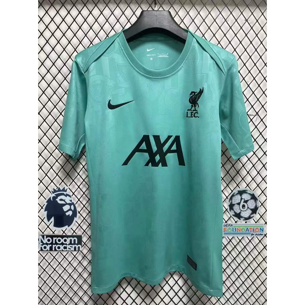 [คําถามพัดลม] 24-25 ชุดฝึกลิเวอร์พูลสีเขียว S-4XL เสื้อฟุตบอลแฟนอันดับคุณภาพสาย AAA+