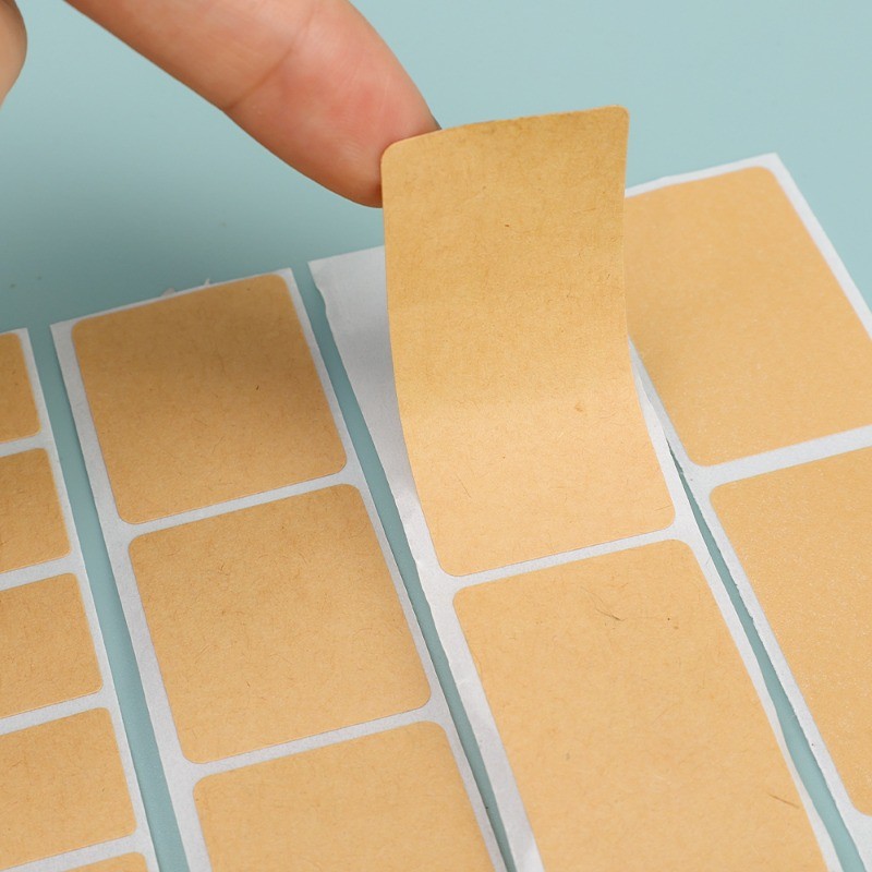 800ชิ้น/ม้วนทนทานกระดาษคราฟท์ฉลากสติกเกอร์สําหรับกล่องของขวัญบรรจุ-ว่างเปล่าที่เขียนด้วยลายมือชื่อฉลาก-การจัดเก็บอาหารสามารถหมวดหมู่แท็ก - รูปที่ 2