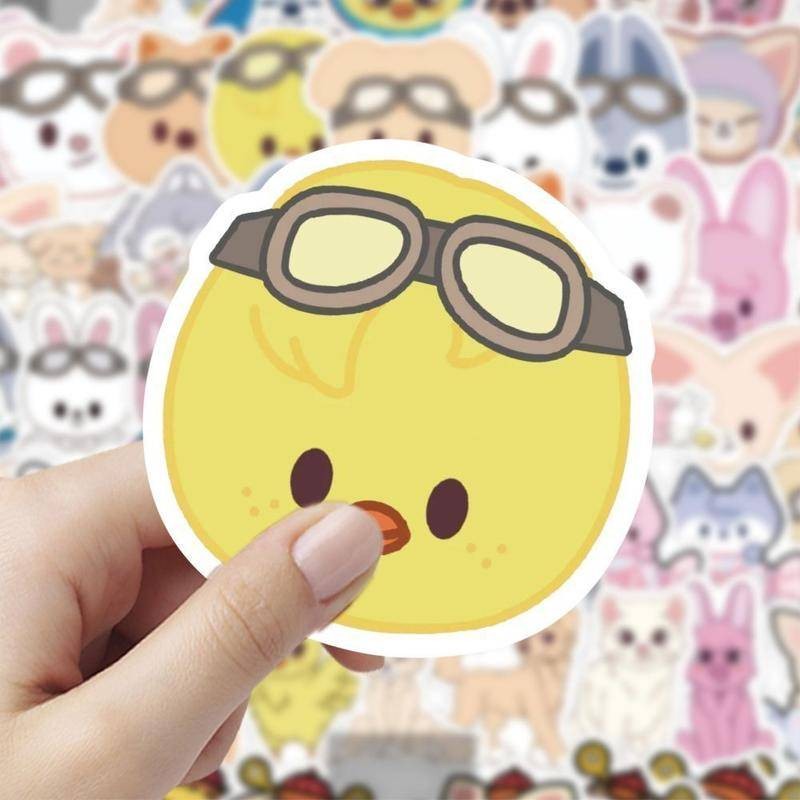Skzoo สติกเกอร์น่ารักการ์ตูน Stray เด็กสัตว์ตัวอักษรสติกเกอร์ตกแต่งกันน้ําสําหรับโต๊ะโทรศัพท์ Journals