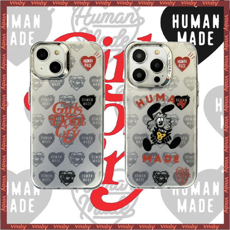 Human MADE GIRLS DOLT CRY Verdy label Electroplated กรอบรูปเคสโทรศัพท์เหมาะสําหรับ IPhone16 16Pro 16PM 15 15 15P 15PM 14 14P 13 13P 13PM 12 12P 12PM 11 11P 11P 11P 11P 11P 11P 11P 11PM XR 7P 8P