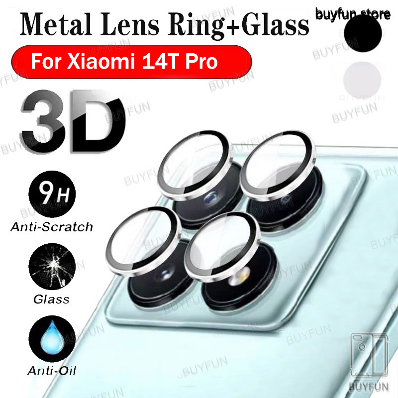 Metal Camera Ring Protector For Xiaomi 14T Pro Mi14t 14tPro Lens Cover Camera Lens Glass cap