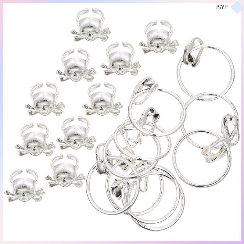 Skull Earing Props Boy Pirate Party Accessories Rings junshaoyipin