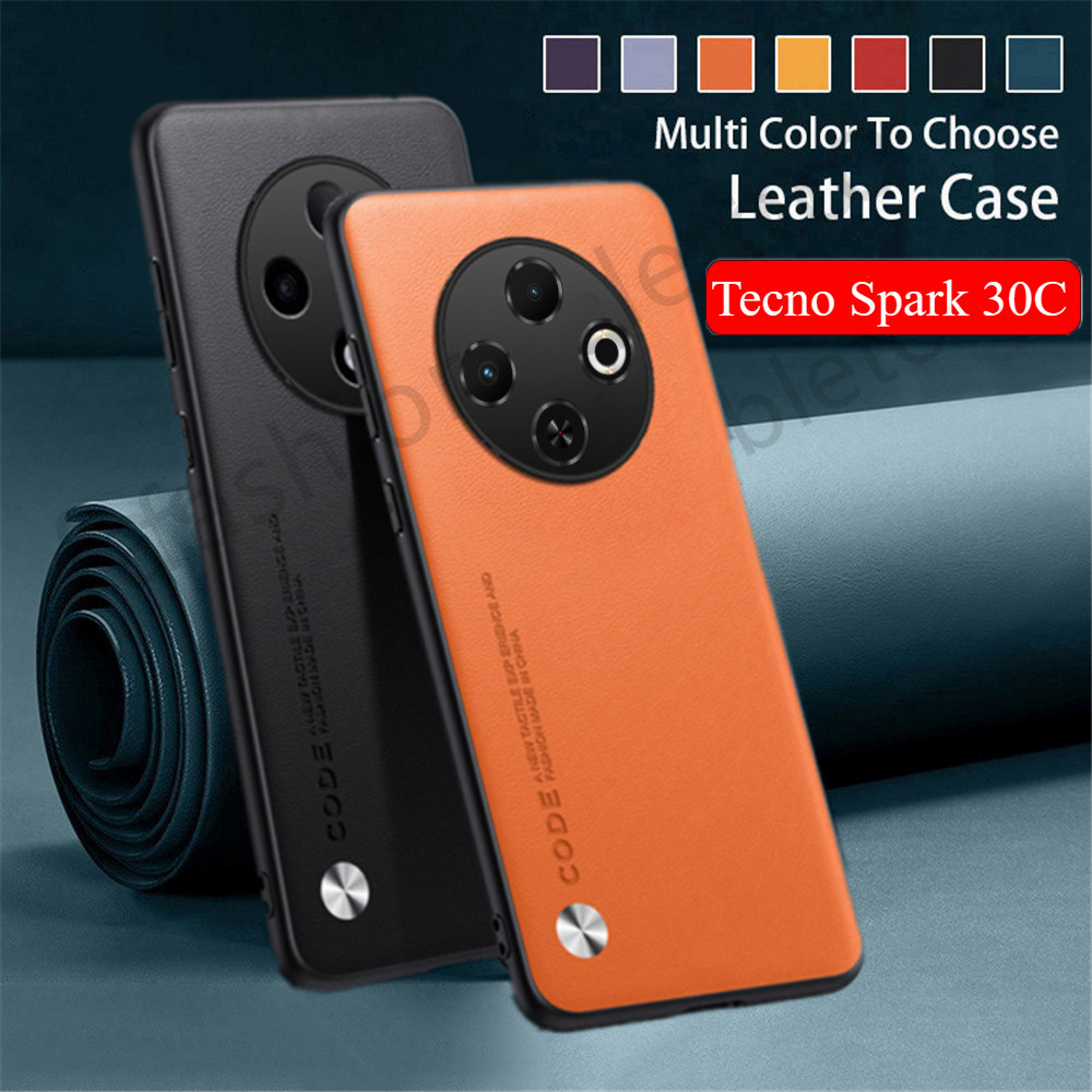 หนัง PU Texture เคสโทรศัพท์สําหรับ Tecno Spark 30 C 30C 20 pro Spark30 C Spark30C Spark20pro Spark20C ปลอก Soft TPU Edge ป้องกันกันชนกันกระแทกปกหลัง
