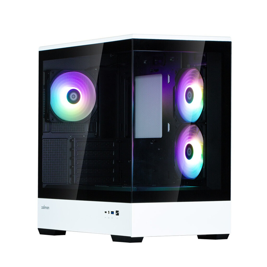 ZALMAN P30 Black-White ARGB Micro-ATX Support Mini-Tower Case