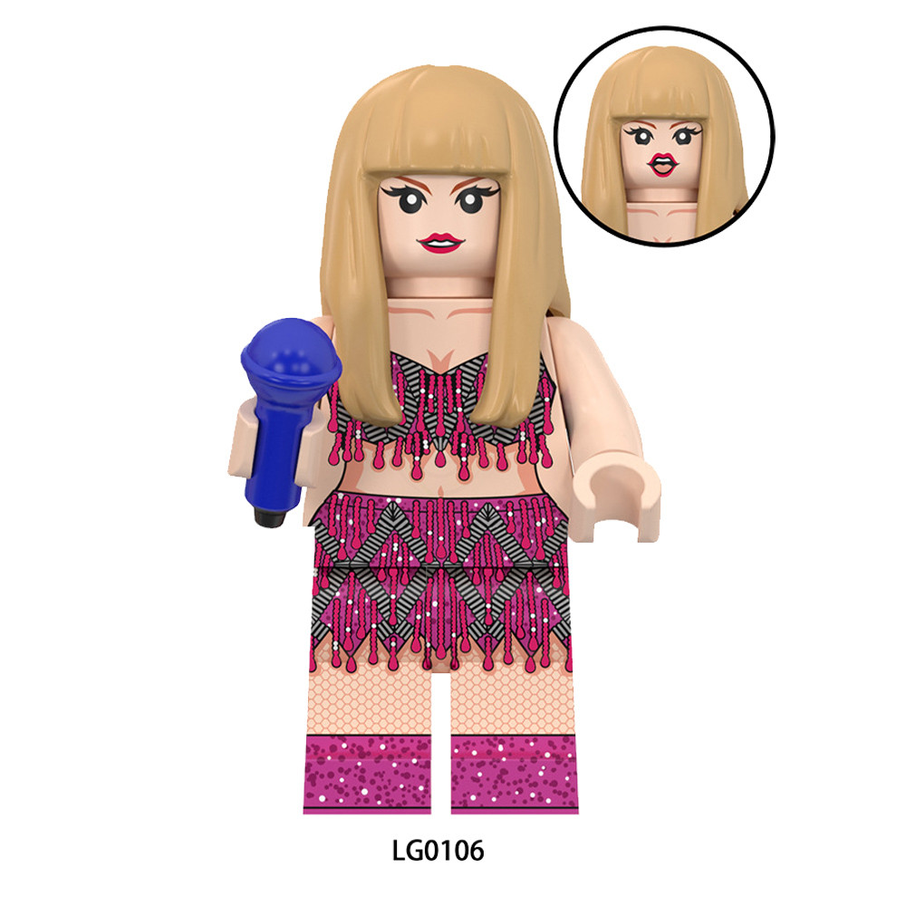 ใหม่ Arroval Super Star Pop นักร้อง Taylor Swift Ed Sheeran Daft Punk Building Blocks ของเล่นรูป - รูปที่ 7