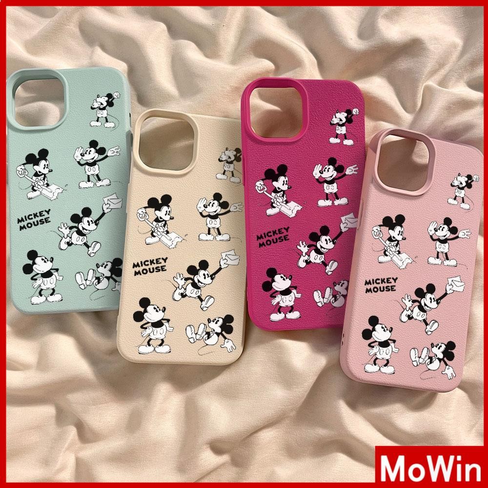 Movin - เคส iPhone 16 Pro Max iPhone 11 เคสหนังเนื้อนิ่มสีแคนดี้ TPU เมาส์ทาสีน่ารัก Compatible With iPhone15 Pro max 14 13 12 Pro max XS XR 7 Plus 8 Plus