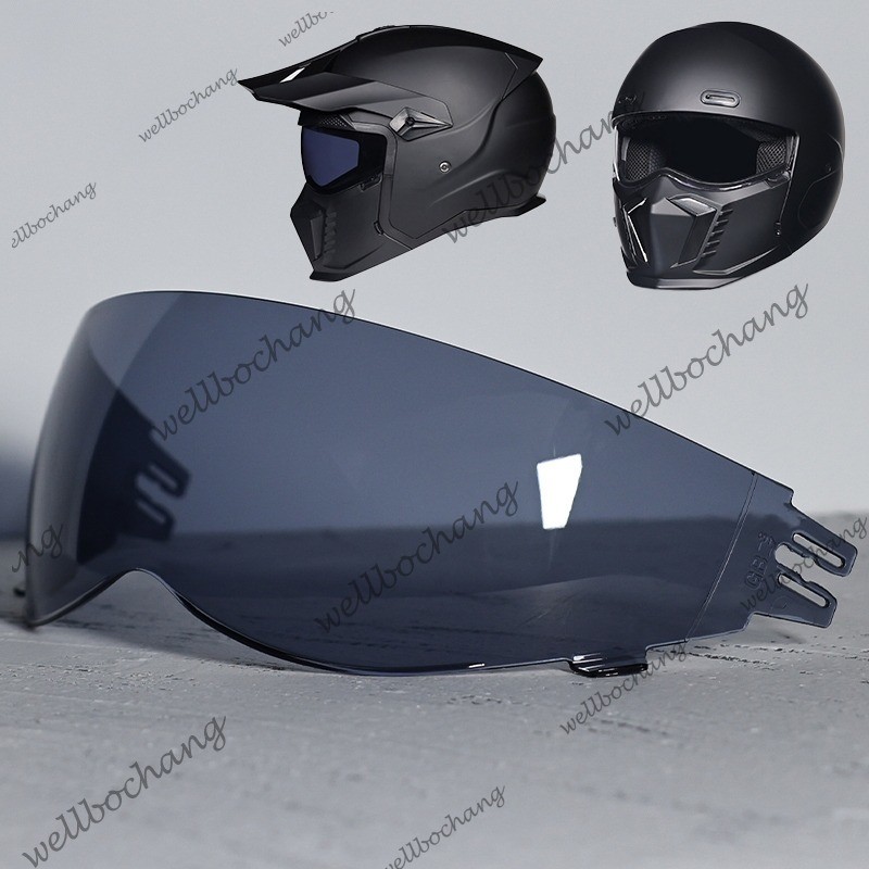 ORZ GB7-GB3 เลนส์หมวกกันน็อคแบบรวมสีดําโปร่งใส