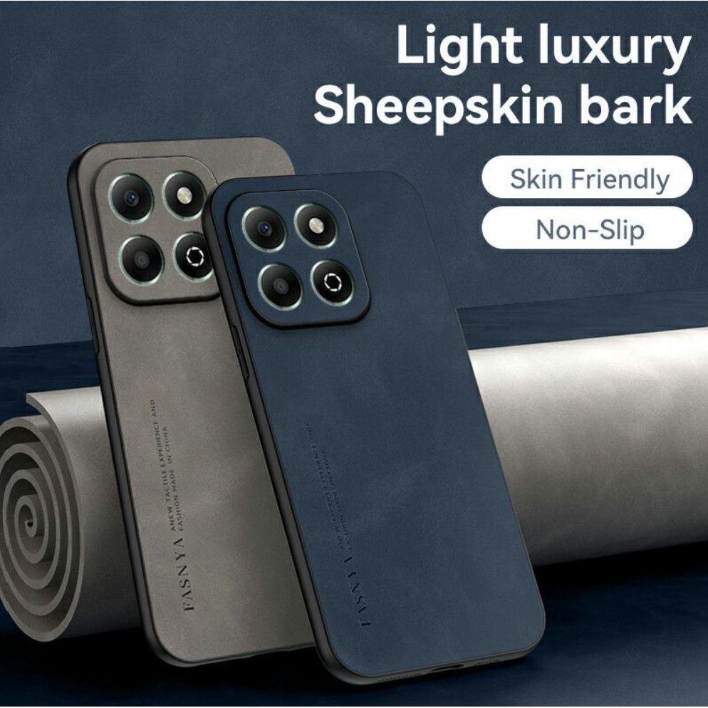 HONOR X6B JDY-LX1 JDY-LX2 เปลือกป้องกันการตกและดูดซับแรงกระแทกทําจากหนังแกะคุณภาพสูงและเปลือกแข็งที่