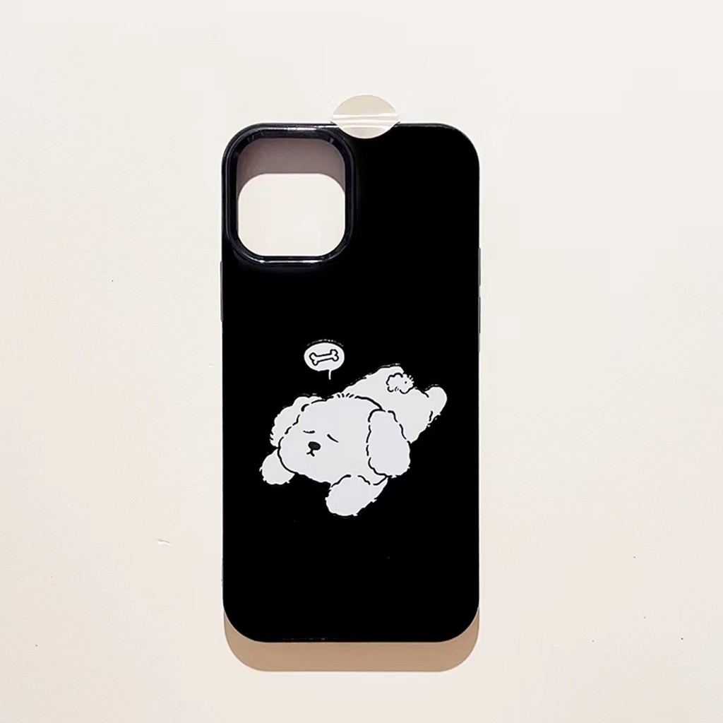 Ins Dream Puppy สําหรับ iPhone 16 Promax 15 Promax 12 13 Mini 14plus 11 Pro Max X XS XR XS Max 7 8 plus Se2020 TPU สี่มุมกันกระแทกเคสโทรศัพท์