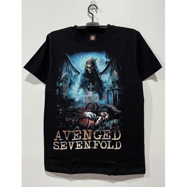 เสื้อยืด Messy AVENGED SEVENFOLD ROCK YEAH BRAND THAILAND Tshirt TSHIRT FOR MEN AND OVERSIZE PUNK TS