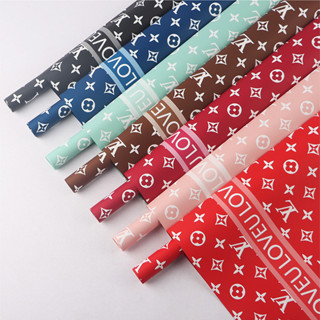 20 ชิ้น 57x57 เซนติเมตรแบรนด์ที่มีชื่อเสียงกระดาษห่อดอกไม้ขอ…