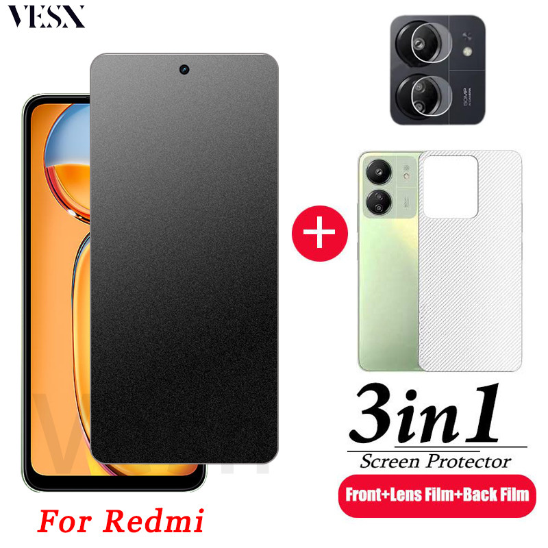 ฟิล์มกระจกเต็มจอแบบด้านรุ่น Redmi 13C 12 12C 11A 10 10C 10A 9 9T 9A 9C 8 8A A3 A3x A2 A2+ A1 A1+ Plus 4G 5G 2024