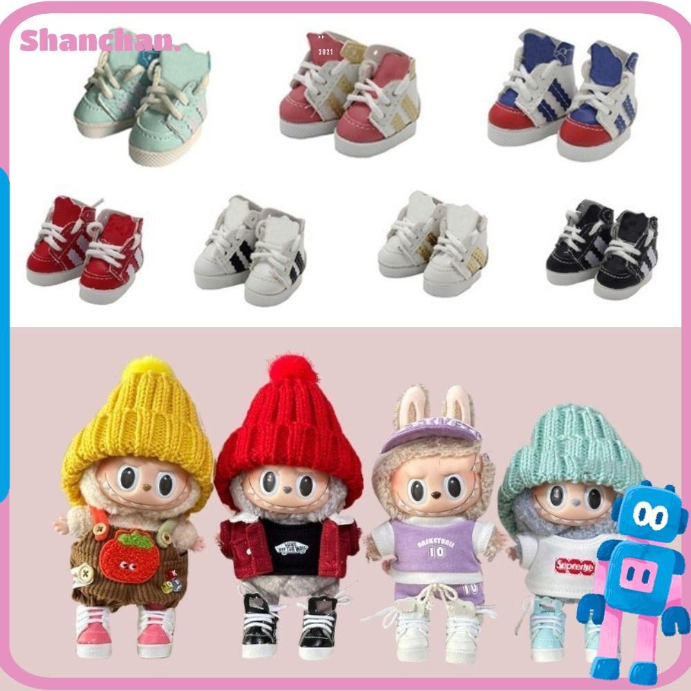 Shanchan Labubu ตุ๊กตาแว่นตา,รอบกรอบพลาสติก Plush Labubu ตุ๊กตาแว่นตา,งานอดิเรกหลากสี 17 ซม. Labubu 17 ซม.Labu ตุ๊กตาอุปกรณ์เสริมตุ๊กตาของเล่น