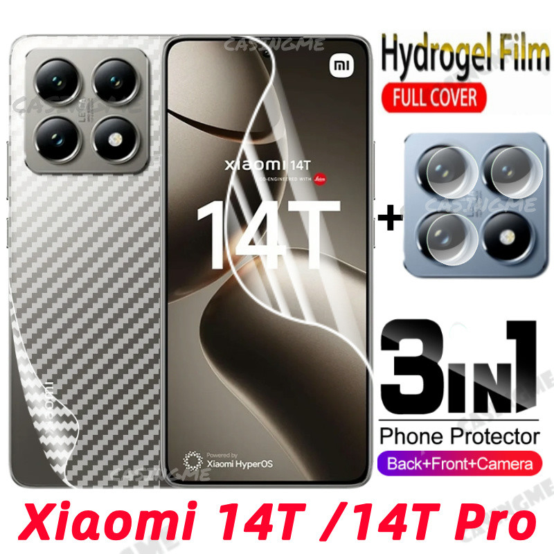 Xiaomi 14T 14TPro 2024 ด้านหน้าด้านหลังคลุมทั้งหมดป้องกันฟิล์มHydrogelสําหรับXiaomi 14T 14TPro Xiaomi14T Pro 4G 5Gไม่กระจกนิรภัยกล้องด้านหลังป้องกันฟิล์มหน้าจอป้องกัน