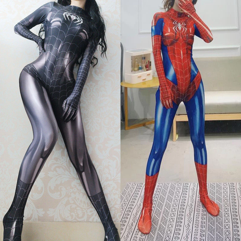 เครื่องแต่งกายสไปเดอร์แมน Venom ชุดกางเกงรัดรูปสไปเดอร์แมน