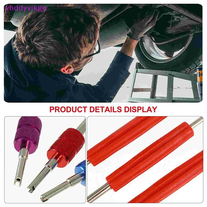 Vhdd 1 ชุดรถ Gadgets Dual Head Puller เครื่องปรับอากาศ Spool เครื่องมือ Tyre รถอุปกรณ์เสริมวาล์วกําจัด Props TH