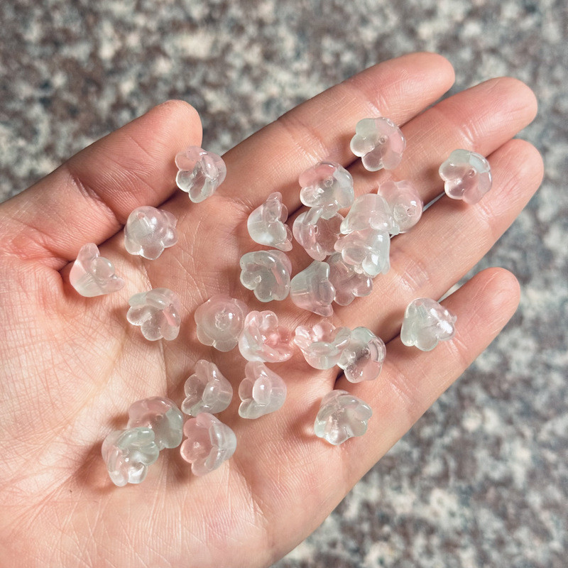 50pcs แก้วสีกล้วยไม้ดอกตูม DIY ปิ่นปักผมโบราณจี้จี้เครื่องประดับขายส่ง ราคา ถูกที่สุด ดีลบีเคเค แกลเลอรีภาพที่ 6