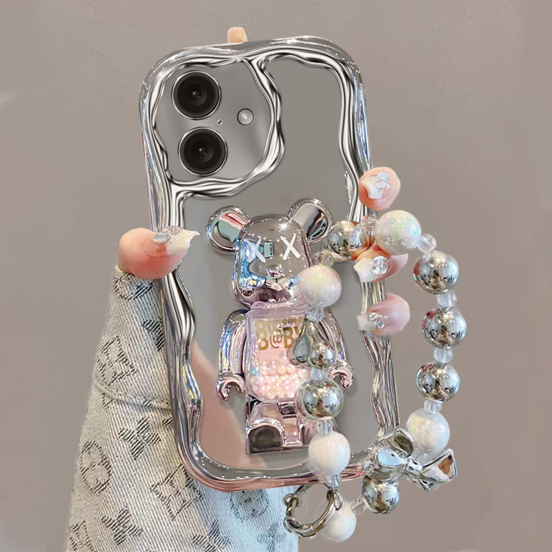 [G-Plus Studio] [iPhone16] เคสโทรศัพท์หมีรุนแรงด้วยไฟฟ้าเหมาะสําหรับ iPhone16ProMax เคสป้องกัน 15Plu