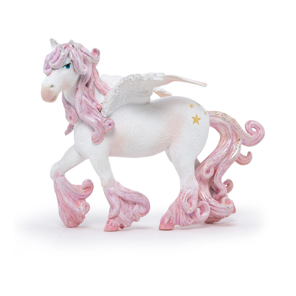 Papo The Enchanted World Enchanted Pegasus Pink & White 39205 ของเล่นสะสมตุ๊กตา