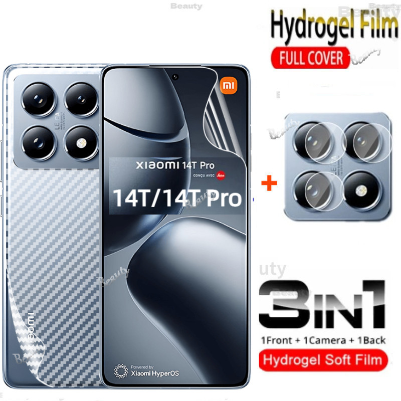 ฟิล์มไฮโดรเจลด้านหน้าฟิล์มกันรอยหน้าจอสําหรับxiaomi 14T Pro 5G 2024 Xiaomi14T 14TPro 14 Xiaomi13T 13
