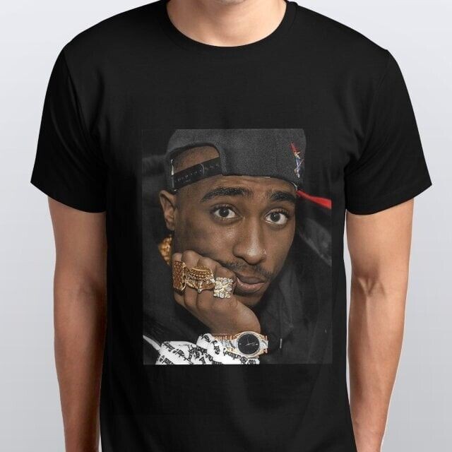 เสื้อยืดสั่งทํา Tupac 2Pac Makaveli Music Hip Hop R&B Vintage Tee Artist Pop