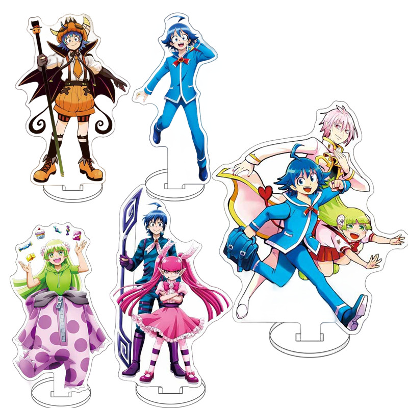 โมเดลสแตนดี้อนิเมะ นั่นคือโลกผี! Iruma-kun Manga Study อุปกรณ์ตกแต่งโต๊ะทํางานเข้ามุม