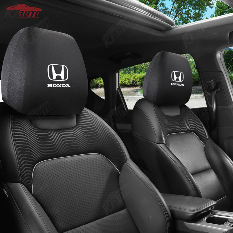 Honda รถ Headrest ป้องกัน Universal ปลอกหมอนสําหรับรถบรรทุกและรถบัส Breathable และ Dirt ทนสําหรับ Civic Jazz Fit Accord Vezel Brio Cr-V City Hr-V Wrv Spirior Shuttle