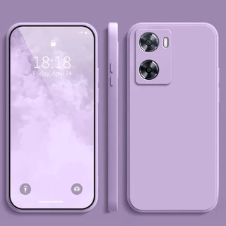 เคส OPPO A57 2022 / A77S สีทึบ OPPO A77S A57 2022 เคสซิลิโคนป้องกันการตกสีธรรมดาเรียบง่าย YT