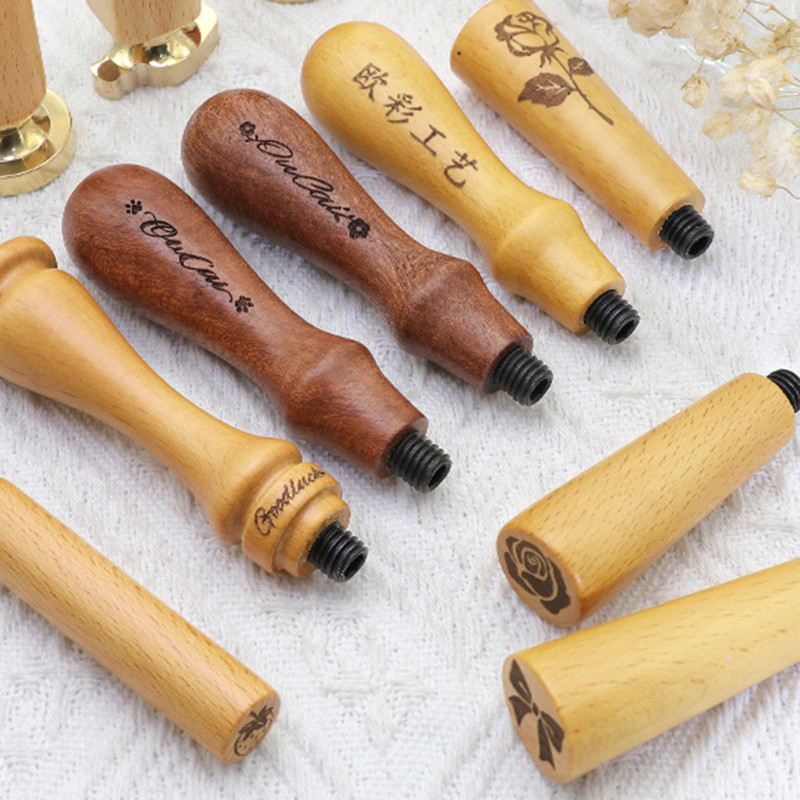 Keywood ลูกแพร์ไม้สีไฟจับประทับตราด้วยคำสำหรับงานแต่งงาน Scrapbooking เครื่องมือ Accessories
