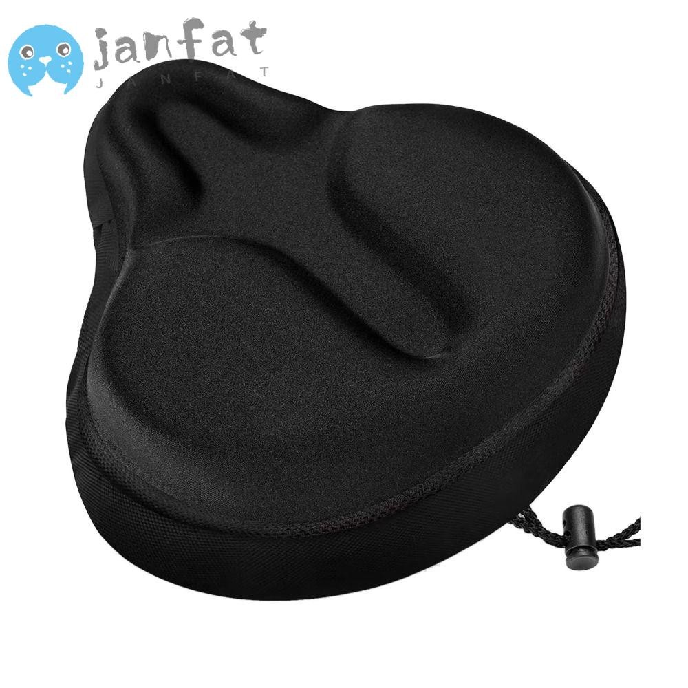 เบาะรองนั่งจักรยาน JANFAT เบาะรองนั่งจักรยานแบบหนาสําหรับปั่นจักรยานบนถนน อุปกรณ์เสริม แผ่นรองเจล E-Bike สบายระบายอากาศได้