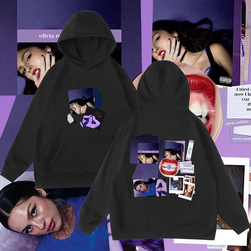 Olivia Rodrigo hoodie Guts World Tour เสื้อฮู้ดแขนยาว#205 พิมพ์ลาย ใส่ได้ ทั้ง ชาย ใส่สบาย S-5XL (จั