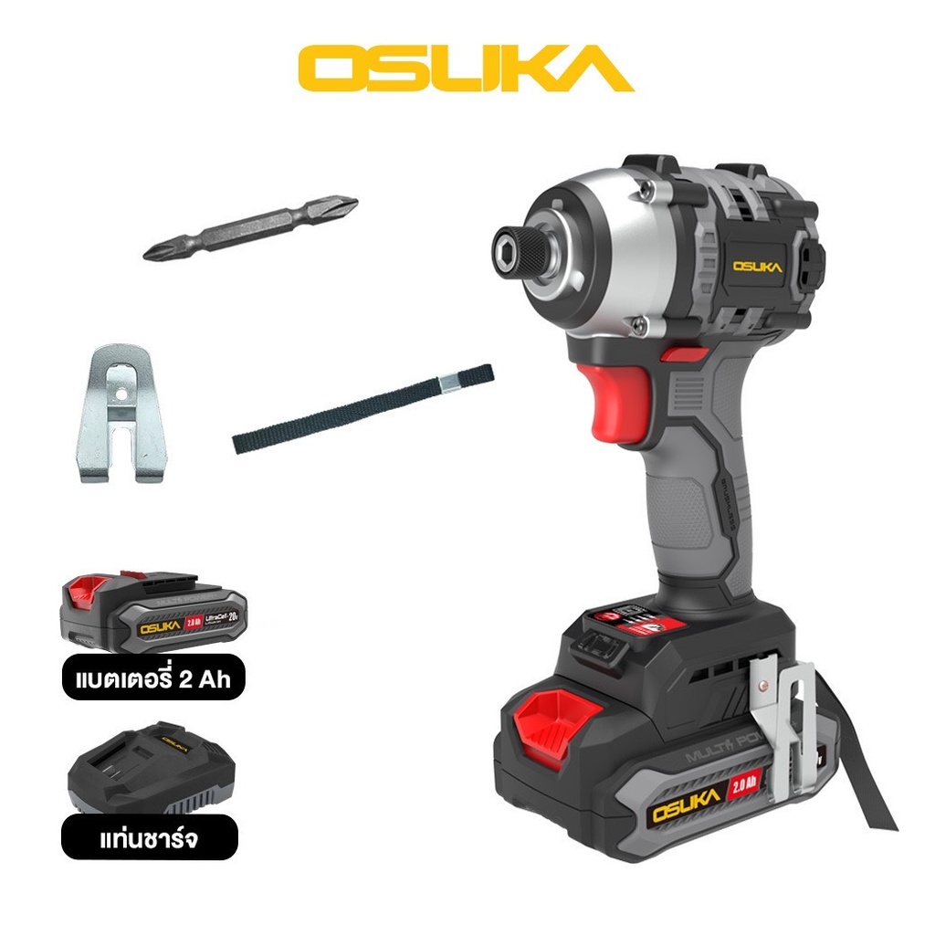 OSUKA OCID821-D1 ไขควงกระแทกไร้สาย 20V ไขควงไร้สาย ไขควงใช้แบต สว่านไขควง