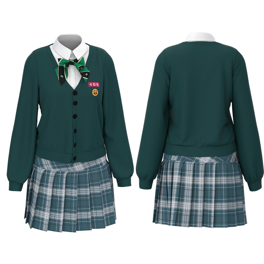 All of Us Are Dead Zombie School Uniform Performance Wear Performance Uniform Cos เสื้อผ้าผู้ชายและผู้หญิง NS