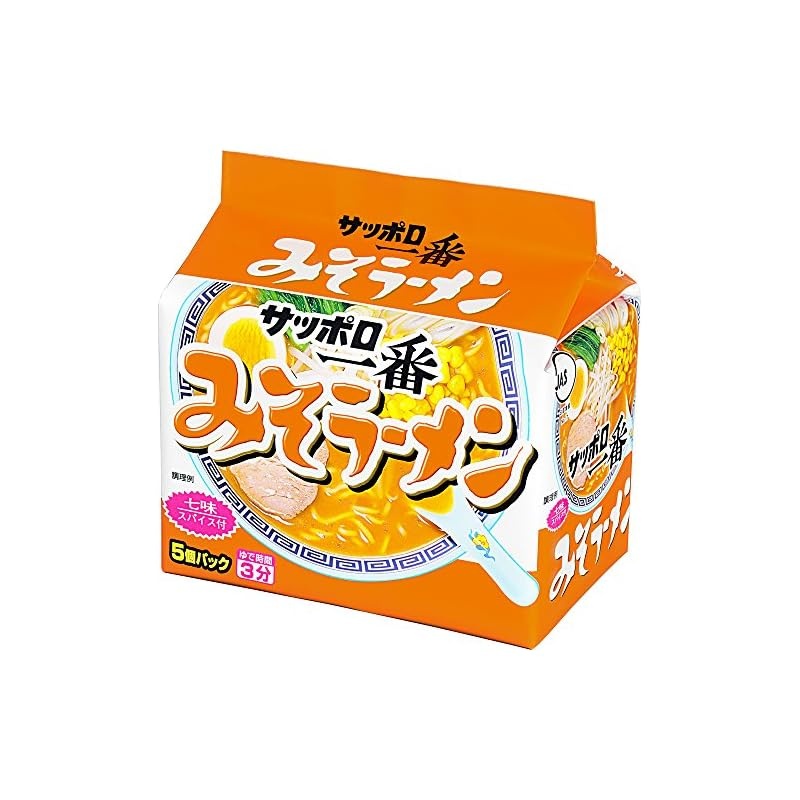 《JAPAN》★"Sapporo Ichiban Miso Ramen 5-pack x 6"