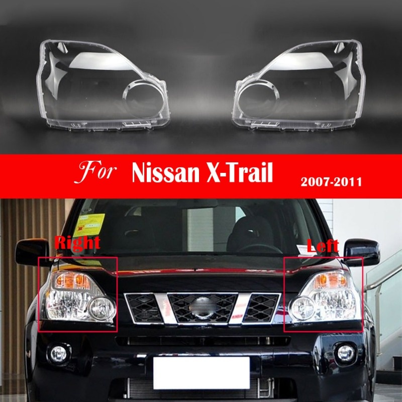 ไฟหน้ารถเลนส์สําหรับ Nissan X-Trail T31 2007 2008 2009 2010 2011 ไฟหน้าเปลี่ยน Auto Shell โปร่งใสโคม