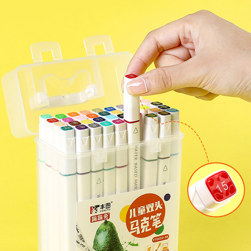 [พร้อมส่ง]🔥ปากกาอะคริลิค กันน้ำ 12/24/36/48สี เขียนได้ทุกพื้นผิว ปากกาเขียนแก้ว /พลาสติก/ไม้/เหล็ก/กระจก