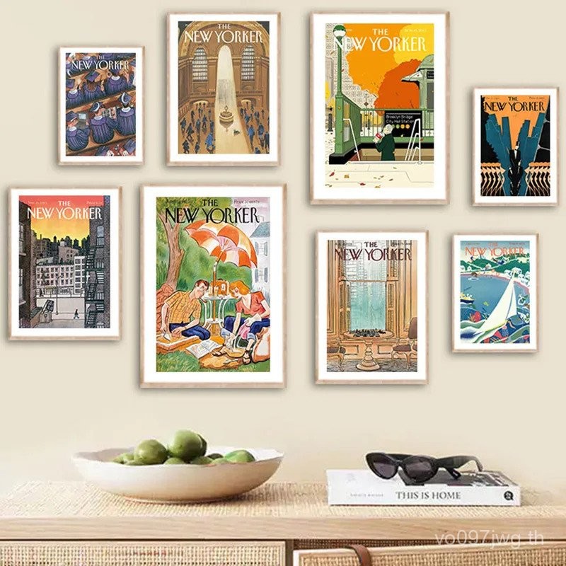 New Yorker Manhattan Bridge เรือบทคัดย่อ Wall Art ภาพวาดผ้าใบ Nordic โปสเตอร์และพิมพ์ภาพผนังสำหรับตกแต่งห้องนั่งเล่น fpun