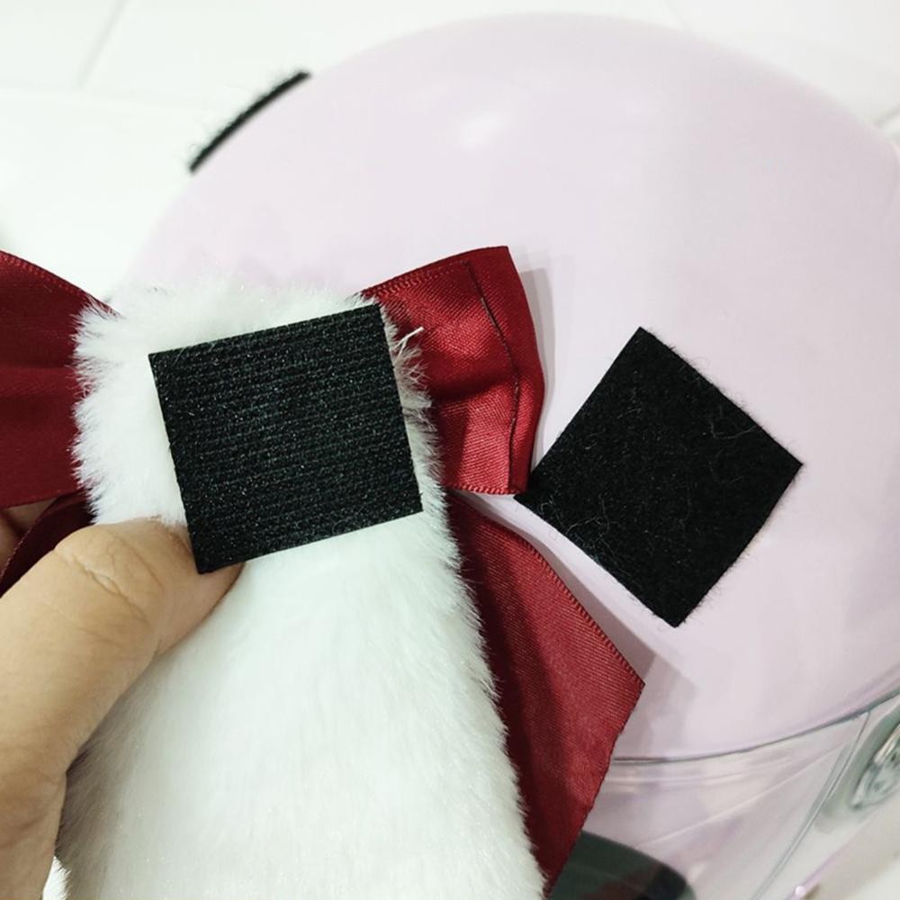 Digifounder 2 ชิ้นน่ารักหมวกกันน็อครถจักรยานยนต์ยาวหูแมวพร้อมโบว์วิบากหมวกกันน็อครถยนต์ไฟฟ้าอุปกรณ์เสริมขับรถจัดแต่งทรงผมหมวกกันน็อค Decroation H1Q5 - รูปที่ 7