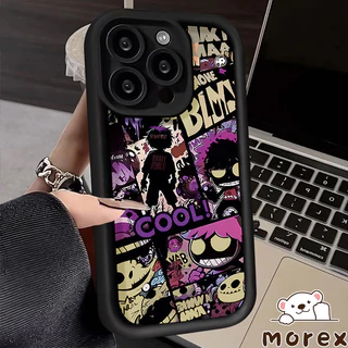 เย็นกราฟฟิตี้การ์ตูนปีศาจ้เคส Redmi 15 14 13 C 10A 12C 12 9A 9C 9 10 10C A1 Note 14 13 11 10 12 9 Pro 10s 11s POCO M3