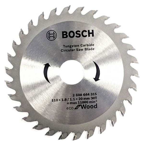 BOSCH ใบเลื่อยวงเดือน ตัดไม้ 4 นิ้ว รุ่น 2608644315 (30ฟัน) หรือ รุ่น 2608644316 (40ฟัน) ECO FOR WOOD (แพ็คละ 1 ใบ)