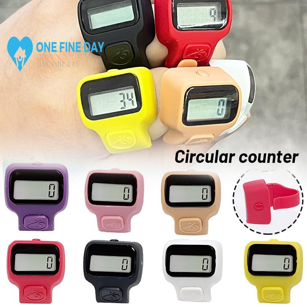 Led Finger Tally Counter ดิจิตอลอิเล็กทรอนิกส์ Tasbeeh Clicker Counter มือถือ O3c7