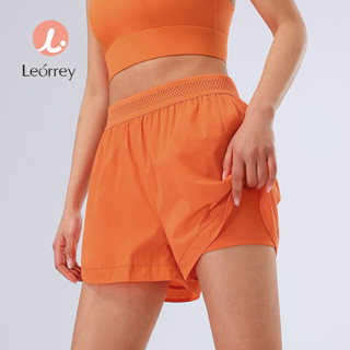 Leorrey-กางเกงกีฬาฟิตเนสขาสั้นกางเกงโยคะสามส่วนกางเกงวิ่งระบ…