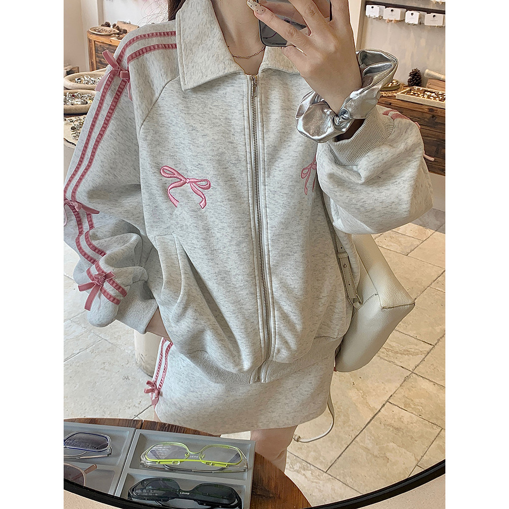ส่งไวจากไทย SELLDA M-2XL เสื้อฮู้ด งานปัก แขนยาว เกาหลี โอเวอร์ไซส์ ผู้หญิง ไม่เป็นทางการ โค้ท