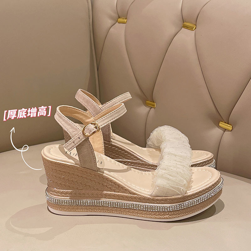 รองเท้าชายหาดรองเท้าแตะโรมันพรีเมี่ยมหนาsoled Anti-Slip Flat Sole