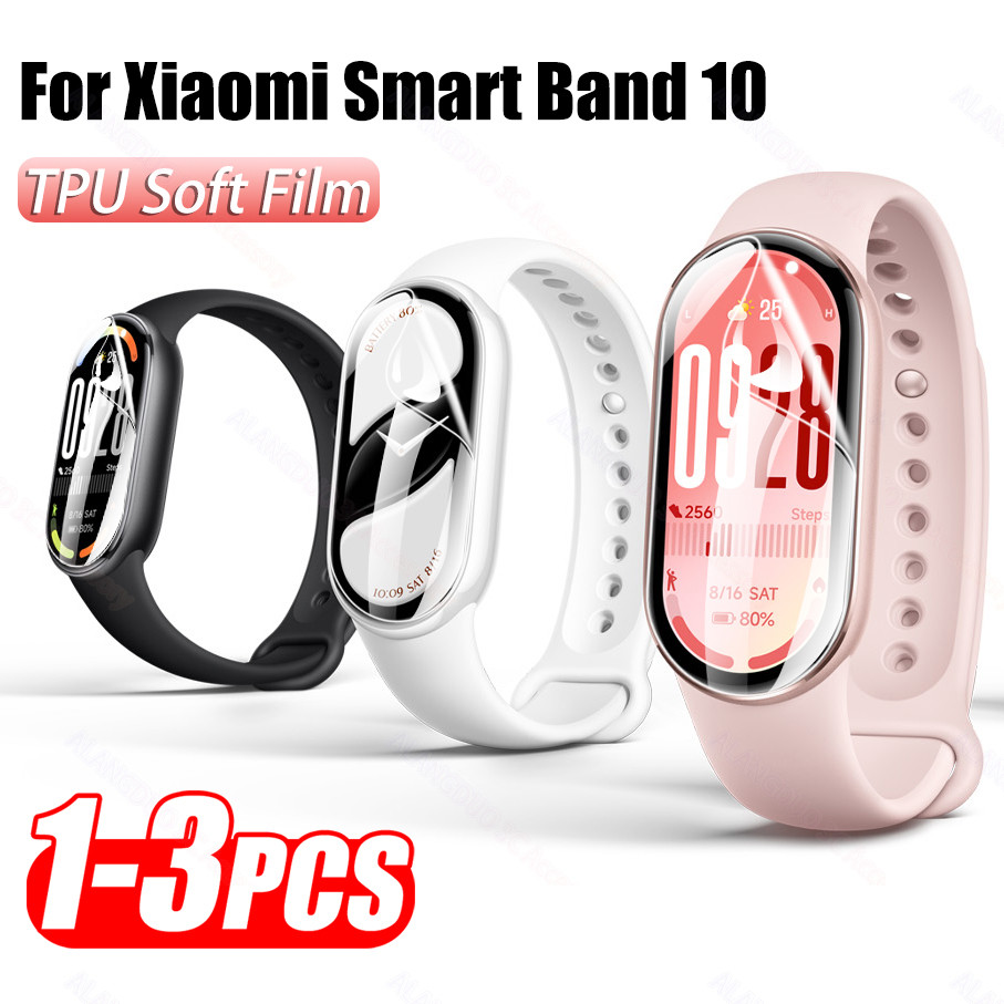 1-3PCS Hydrogel ฟิล์มสําหรับ Xiaomi Mi Smart Band 10 9 87 6 5 ป้องกันหน้าจอ Mi Band10 ฟิล์ม