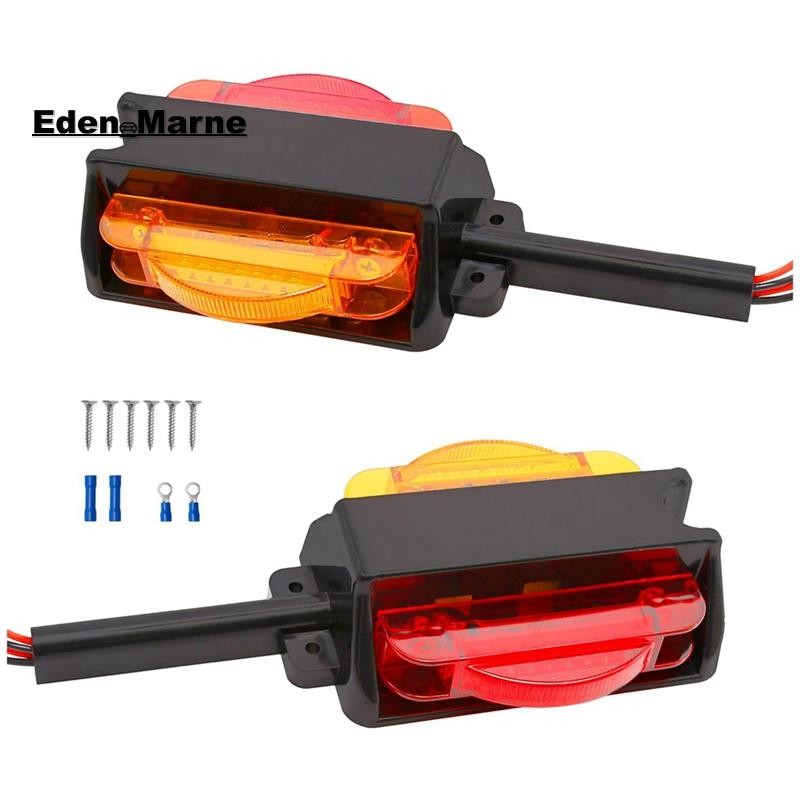 [Eden_Marner]LED Clearance Trailer Lights Assembly Amber Front Red Back Marker Lights ไฟเลี้ยว