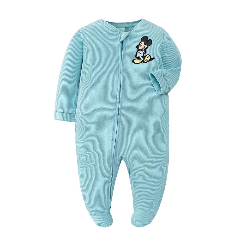 ชุดนอนทารกแรกเกิด สไตล์ Sleep and Play PJs ทำจากผ้าคอตตอน แบบ.Zipper Jumpsuit เด็กผู้ชาย