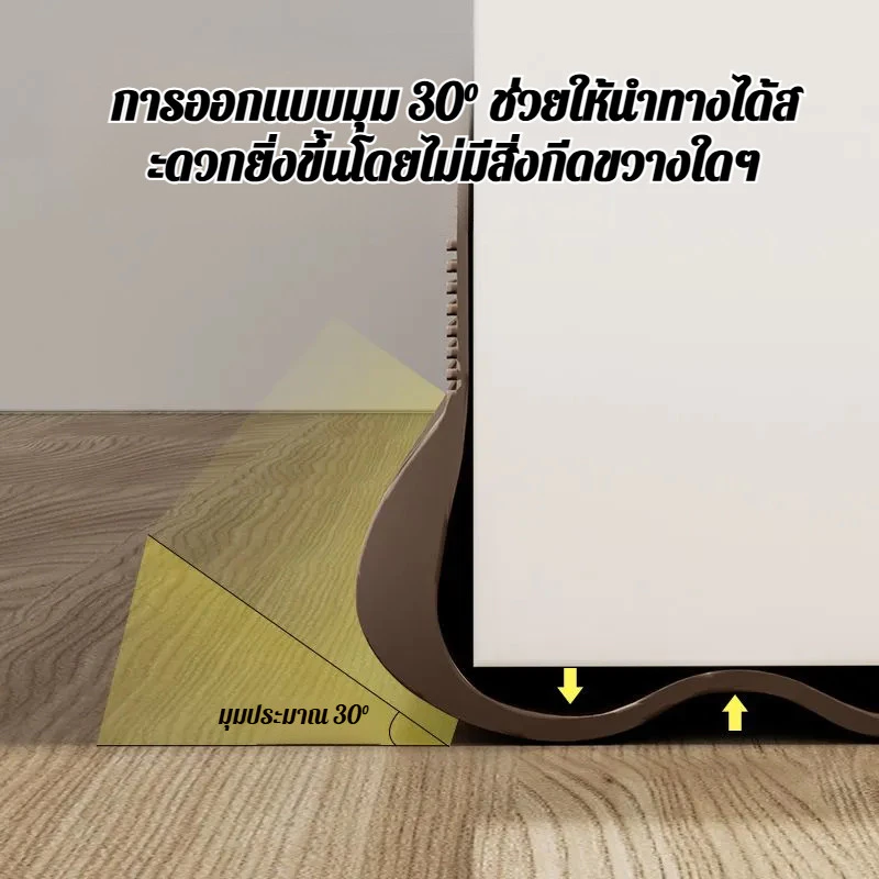 แถบปิดผนึกประตูและหน้าต่าง กันเสียง กันฝุ่น กันแมลง แบบมีกาวในตัว thumbnail 8